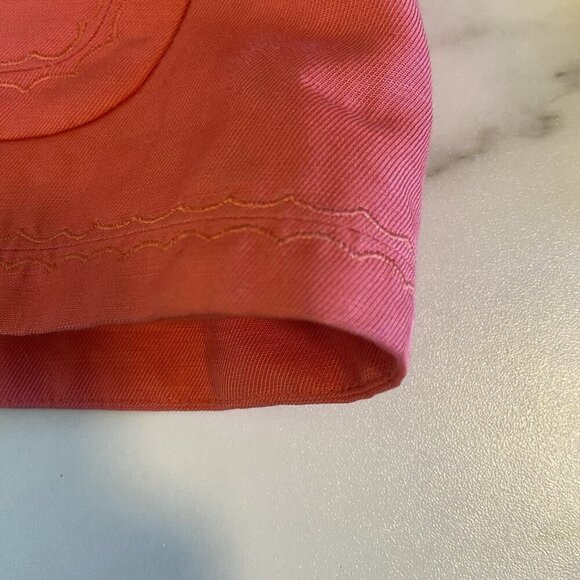 Sigrid Olsen Womens Linen Jacket Coral Pink Lined Blazer Size 16 Office Career - Picture 12 of 14